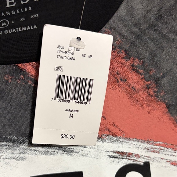 GUESS Black and Pink Graphic Tee - Picture 2 of 2